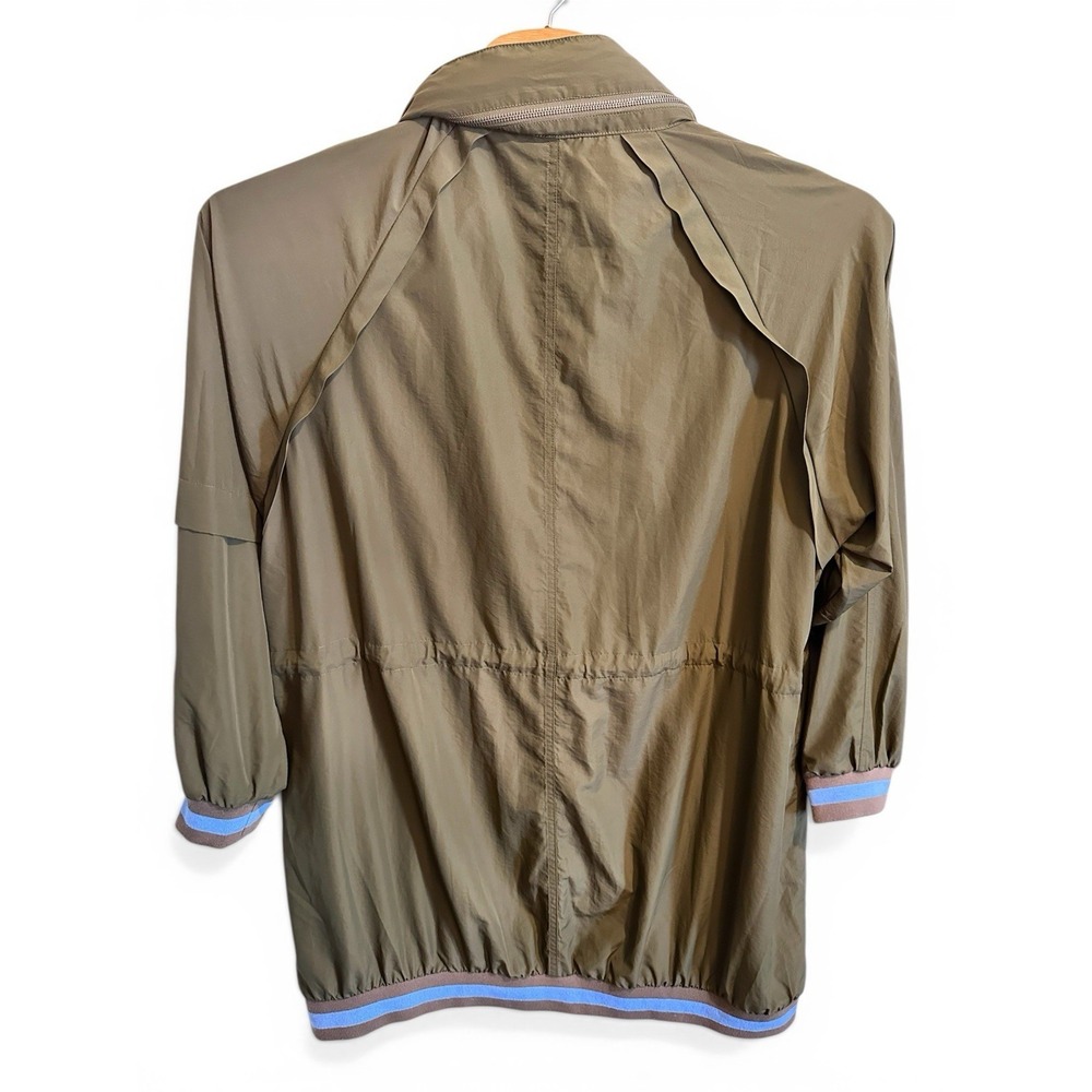 Free People Wind Swept Utility Jacket Women's XL Green Hood Windbreaker - Picture 2 of 4